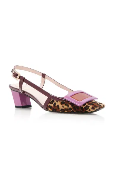 Roger Vivier Belle Vivier Ponyhair Slingback Pumps | Thumbnail 4