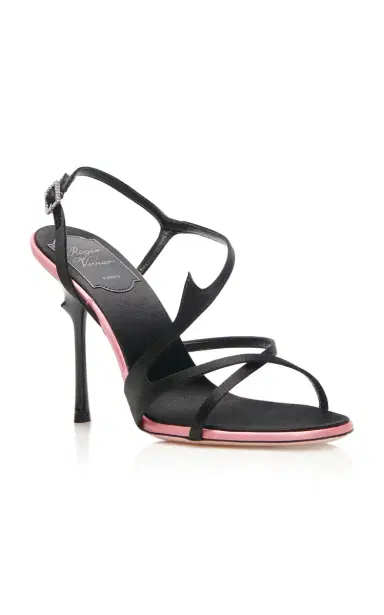 Roger Vivier Epine Satin Sandals | Thumbnail 4 Roger Vivier Epine Satin Sandals | Thumbnail 4