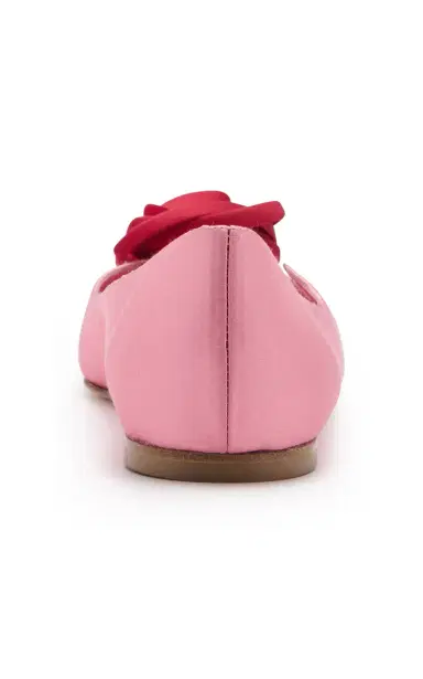 Roger Vivier I Love Vivier Rose Satin Ballet Flats | Thumbnail 5 Roger Vivier I Love Vivier Rose Satin Ballet Flats | Thumbnail 5