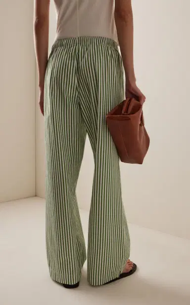 Comme Si La Boxer Alta Striped Cotton-Poplin Pants | Thumbnail 5