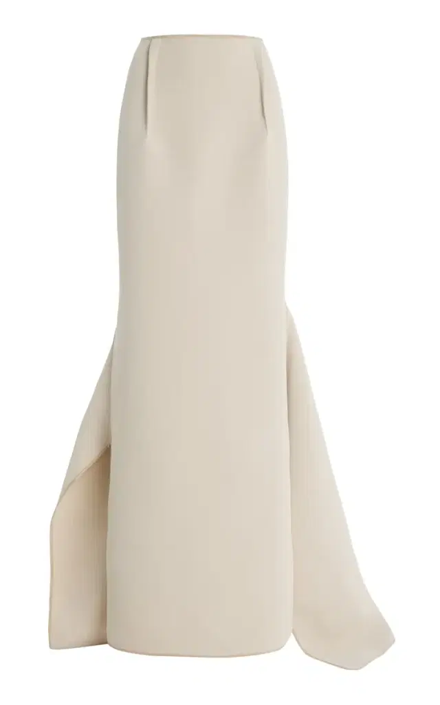 Maticevski Snaking Bonded-Crepe Maxi Skirt