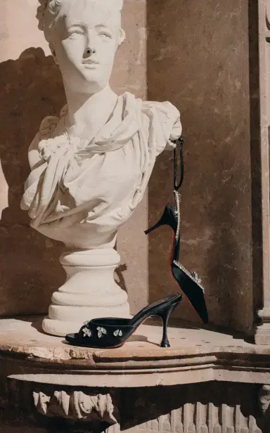 Christian Louboutin Marykate Queen 70mm Crystal-Embellished Crepe Satin Pumps | Thumbnail 2 Christian Louboutin Marykate Queen 70mm Crystal-Embellished Crepe Satin Pumps | Thumbnail 2