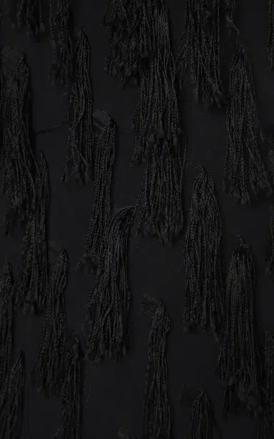 Bottega Veneta Fringed Fil Coupe Crepe Mini Dress | Thumbnail 5