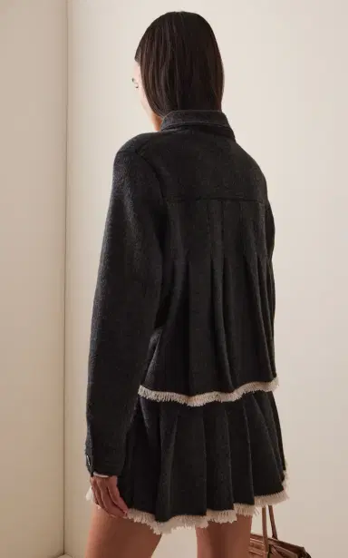 Barrie Pleated Cashmere Jacket | Thumbnail 4 Barrie Pleated Cashmere Jacket | Thumbnail 4