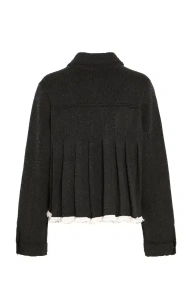 Barrie Pleated Cashmere Jacket | Thumbnail 5 Barrie Pleated Cashmere Jacket | Thumbnail 5