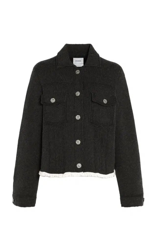 Barrie Pleated Cashmere Jacket