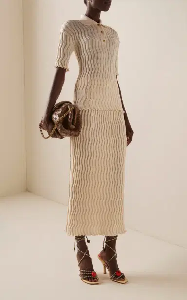 Bottega Veneta Ribbed Wool Midi Skirt | Thumbnail 2 Bottega Veneta Ribbed Wool Midi Skirt | Thumbnail 2