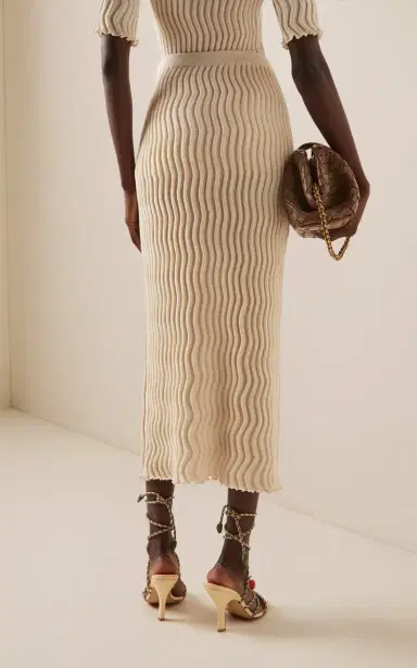 Bottega Veneta Ribbed Wool Midi Skirt | Thumbnail 4 Bottega Veneta Ribbed Wool Midi Skirt | Thumbnail 4