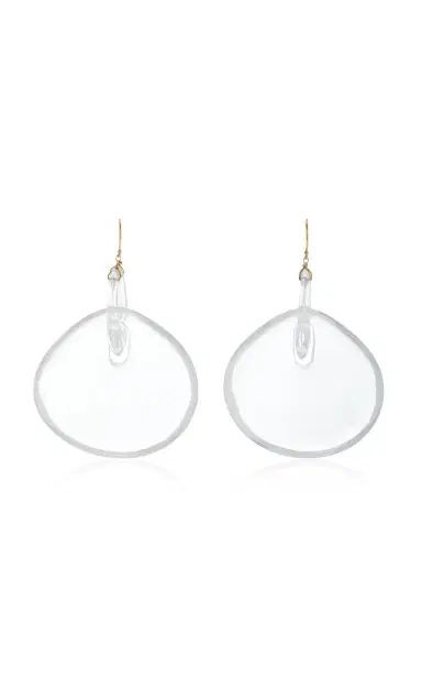 TEN THOUSAND THINGS Crystal Big Gong Hand Cut Stone Earring | Thumbnail 4