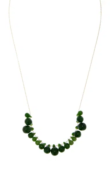 TEN THOUSAND THINGS Jade Hand Cut Stone Bubbles Cluster Necklace | Thumbnail 3