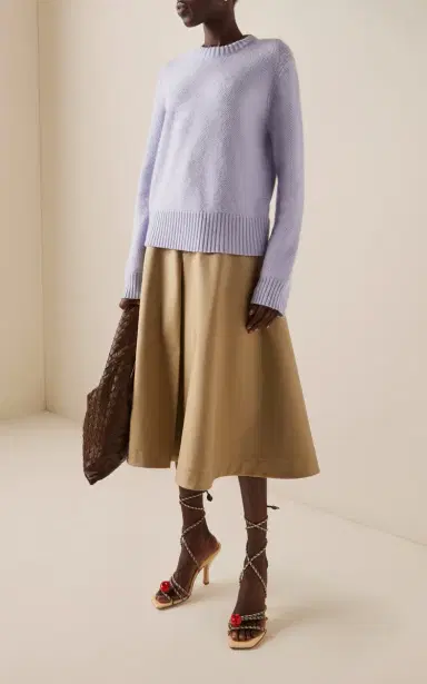 Bottega Veneta Intrecciato-Knit Cashmere Sweater | Thumbnail 2