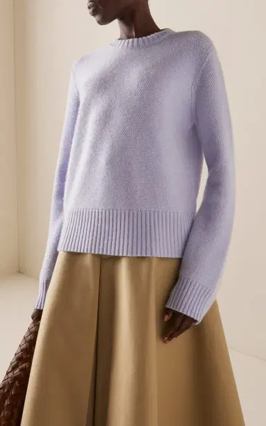 Bottega Veneta Intrecciato-Knit Cashmere Sweater | Thumbnail 3