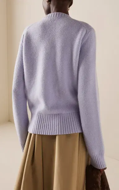 Bottega Veneta Intrecciato-Knit Cashmere Sweater | Thumbnail 4