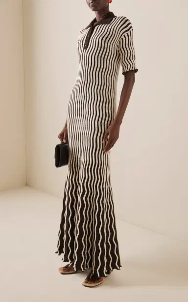 Bottega Veneta Ribbed Wool-Blend Maxi Dress | Thumbnail 2 Bottega Veneta Ribbed Wool-Blend Maxi Dress | Thumbnail 2