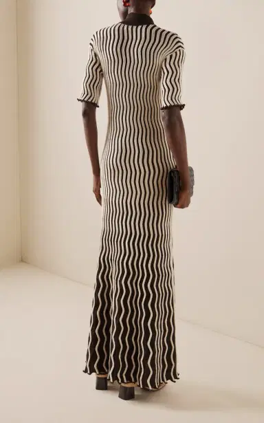 Bottega Veneta Ribbed Wool-Blend Maxi Dress | Thumbnail 4 Bottega Veneta Ribbed Wool-Blend Maxi Dress | Thumbnail 4