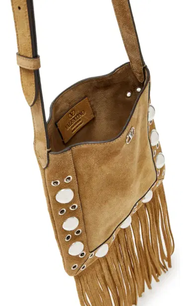 Valentino Garavani Small Nellcote Studded Suede Crossbody Bag | Thumbnail 5