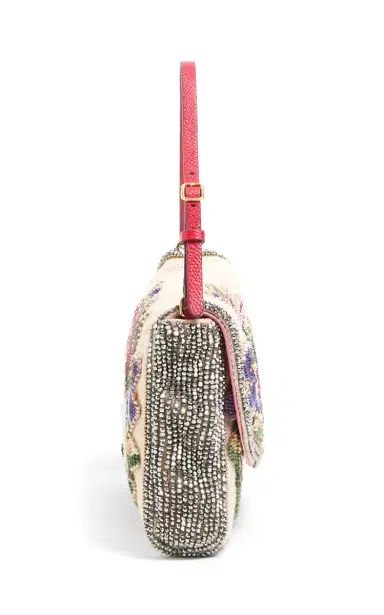 Valentino Garavani Vain Floral-Embroidered Linen Bag | Thumbnail 3
