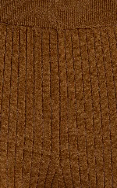 Matthew Bruch Cotton-Blend Ribed-Knit Flared Pants | Thumbnail 5
