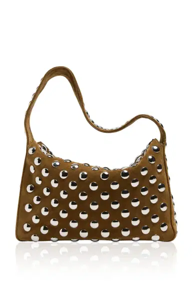 Khaite Elena Studded Suede Shoulder Bag | Thumbnail 4 Khaite Elena Studded Suede Shoulder Bag | Thumbnail 4