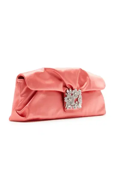 Roger Vivier Bouquet Strass-Embellished Satin Clutch | Thumbnail 3 Roger Vivier Bouquet Strass-Embellished Satin Clutch | Thumbnail 3