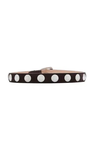 Khaite Benny Studded Suede Belt | Thumbnail 3 Khaite Benny Studded Suede Belt | Thumbnail 3