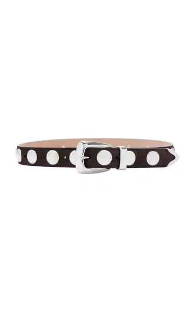 Khaite Benny Studded Suede Belt | Thumbnail 1 Khaite Benny Studded Suede Belt | Thumbnail 1