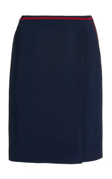 Miu Miu Flared Stripe-Detail Knit Skirt | Thumbnail 1 Miu Miu Flared Stripe-Detail Knit Skirt | Thumbnail 1
