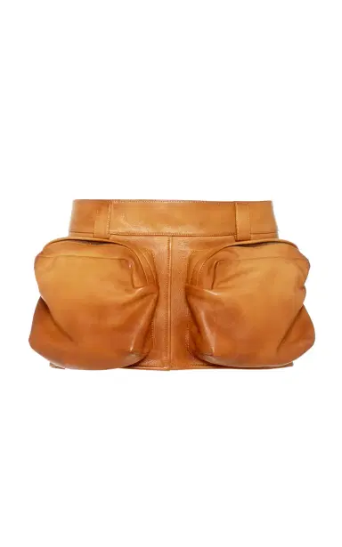 Miu Miu Leather Mini Skirt | Thumbnail 8 Miu Miu Leather Mini Skirt | Thumbnail 8