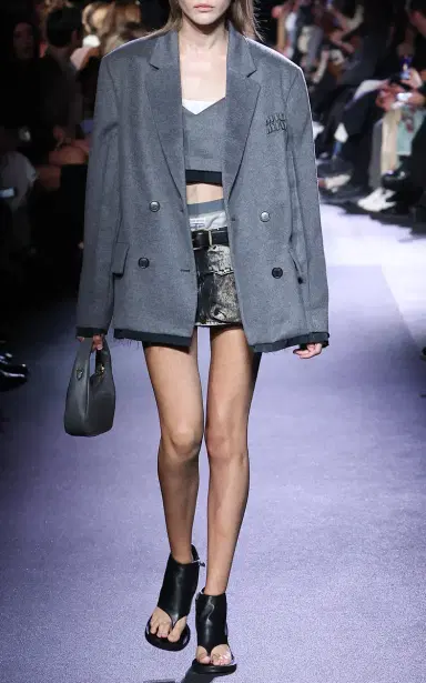 Miu Miu Layered Wool-Cashmere Crop Top | Thumbnail 5 Miu Miu Layered Wool-Cashmere Crop Top | Thumbnail 5