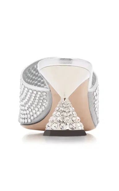 Miu Miu Crystal-Embellished Leather Mules | Thumbnail 4 Miu Miu Crystal-Embellished Leather Mules | Thumbnail 4
