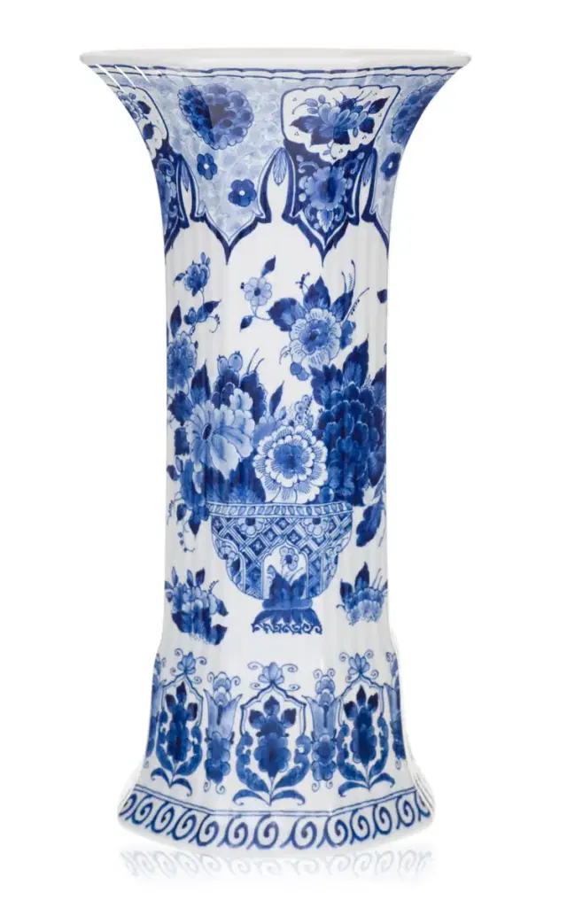 Royal Delft Hand-Painted 35 Cm Vase - Blue