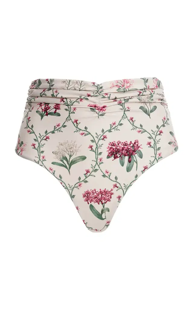 Agua by Agua Bendita Vaiven Floral High-Waisted Bikini Bottom