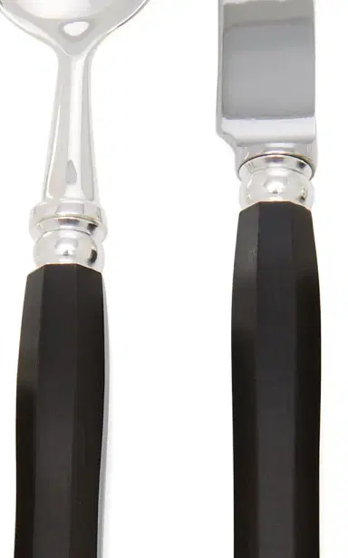 Alain Saint-Joanis Riviera Silver-Plated Ebony Silverware Set - Black | Thumbnail 4