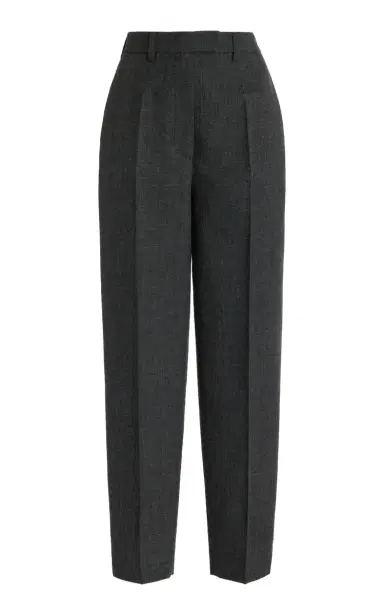 Prada Tapered Wool Trousers | Thumbnail 1 Prada Tapered Wool Trousers | Thumbnail 1