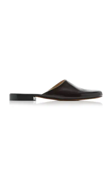 The Row Penelope Leather Mules | Thumbnail 1 The Row Penelope Leather Mules | Thumbnail 1