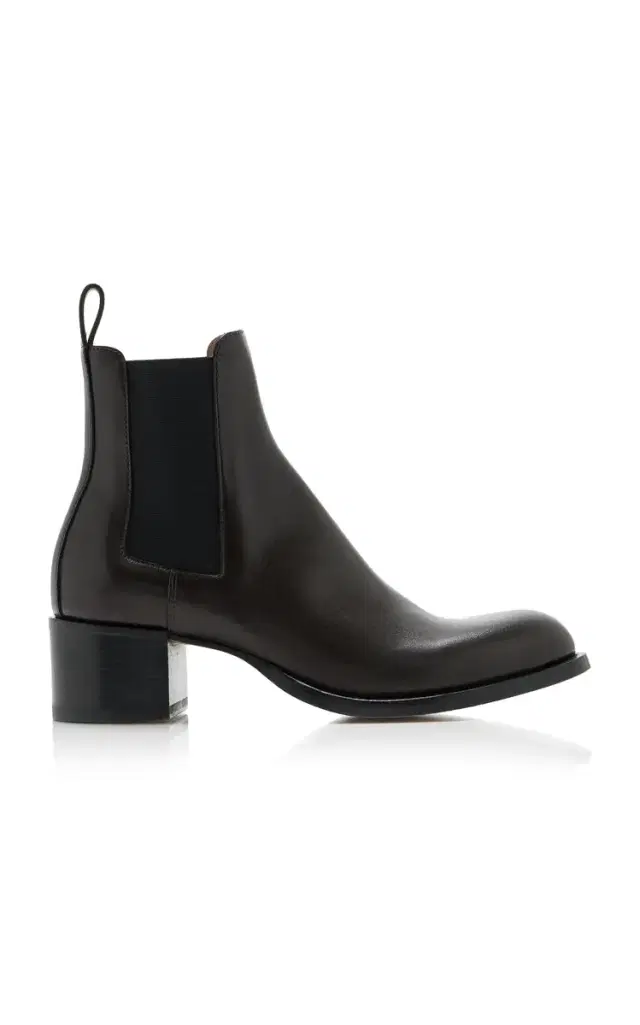 The Row Nobilis Leather Chelsea Boots