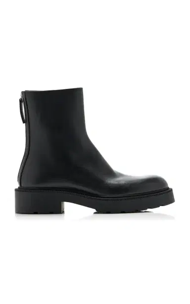 The Row Nobilis Leather Ankle Boots | Thumbnail 1 The Row Nobilis Leather Ankle Boots | Thumbnail 1