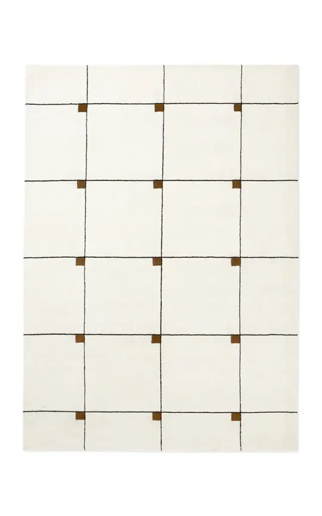 5'X 8'Modern Area Rug - Off-White