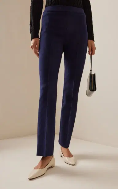 HIGH SPORT Long Kick Flared Stretch-Cotton Knit Pants | Thumbnail 3 HIGH SPORT Long Kick Flared Stretch-Cotton Knit Pants | Thumbnail 3