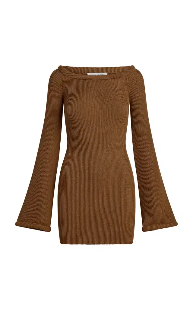 Aya Muse Eos Knit Silk-Cotton Mini Dress