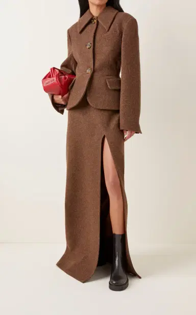 Miu Miu Single-Breasted Wool Blazer | Thumbnail 2 Miu Miu Single-Breasted Wool Blazer | Thumbnail 2