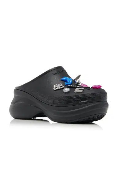 Balenciaga Embellished Rubber Croc Mules | Thumbnail 4 Balenciaga Embellished Rubber Croc Mules | Thumbnail 4