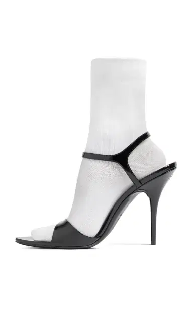 Balenciaga Avenue Patent Leather Sock Pumps | Thumbnail 3