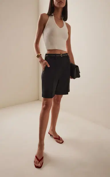Éterne Cotton-Blend Halter Top | Thumbnail 2 Éterne Cotton-Blend Halter Top | Thumbnail 2