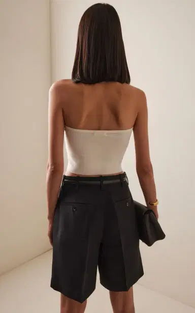 Éterne Cotton-Blend Halter Top | Thumbnail 4 Éterne Cotton-Blend Halter Top | Thumbnail 4