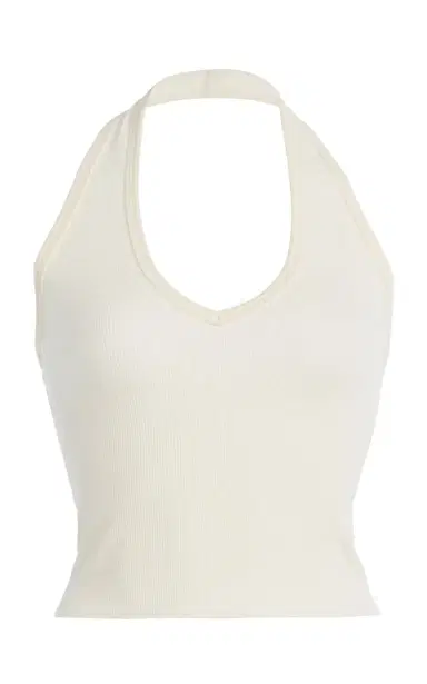 Éterne Cotton-Blend Halter Top | Thumbnail 1 Éterne Cotton-Blend Halter Top | Thumbnail 1