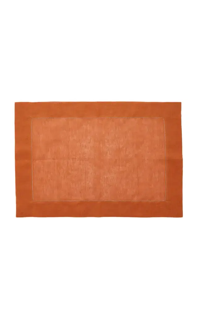 Linen Table Runner - Orange