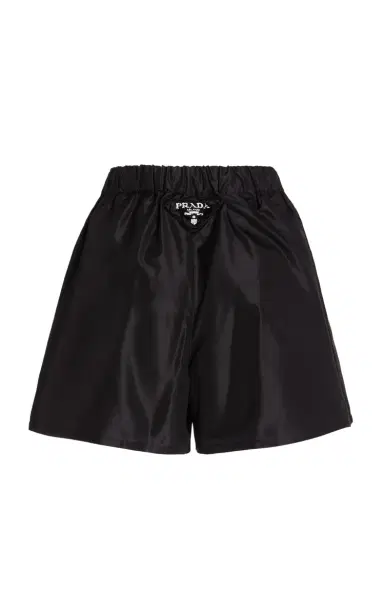 Prada Silk Logo Shorts | Thumbnail 4 Prada Silk Logo Shorts | Thumbnail 4