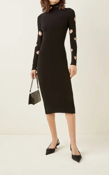 Prada Cutout Jersey Midi Dress | Thumbnail 2 Prada Cutout Jersey Midi Dress | Thumbnail 2