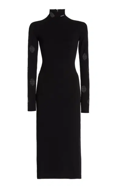 Prada Cutout Jersey Midi Dress | Thumbnail 1 Prada Cutout Jersey Midi Dress | Thumbnail 1